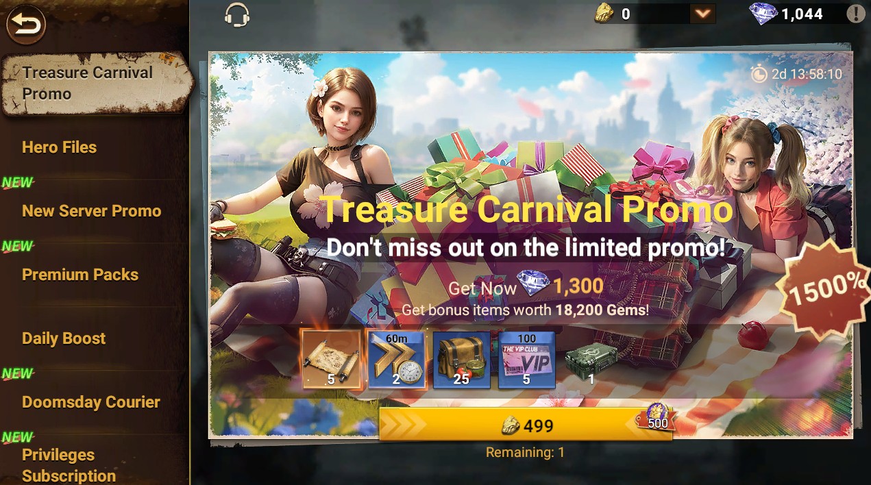 Doomsday: Last Survivors — Shop / monetization surface