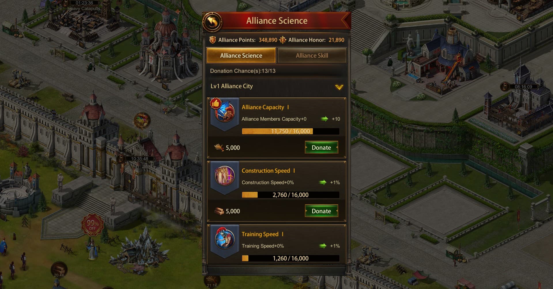 Evony: The King's Return — Alliance / guild feature