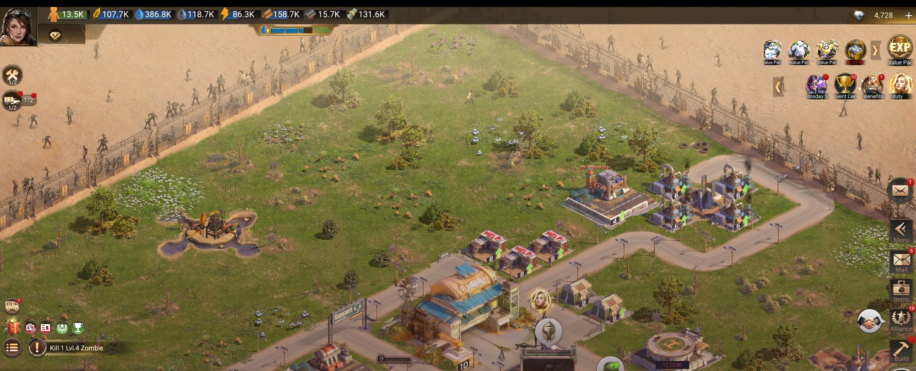 Last Shelter: Survival — Main base / home screen